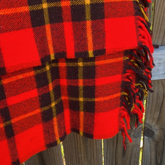 Couverture Jetée Faribault Woolen Mill – Tartan Plaid Laine 49x49 – Rare Vintage